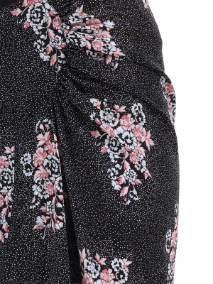 Paco Rabanne Floral Print High-waist Skirt