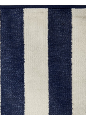 Perennials® Donovan Stripe Indoor/outdoor Rug, Navy