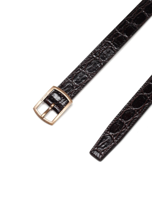 Saint Laurent Pavé Buckle Belt