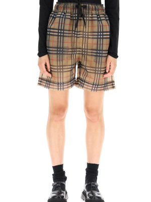 Burberry Vintage Check Mesh Shorts