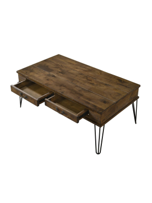 Dubon 2 Drawer Coffee Table Rustic Oak - Homes: Inside + Out