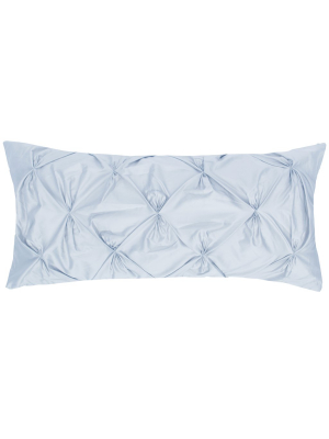 Light Blue Pintuck Throw Pillow