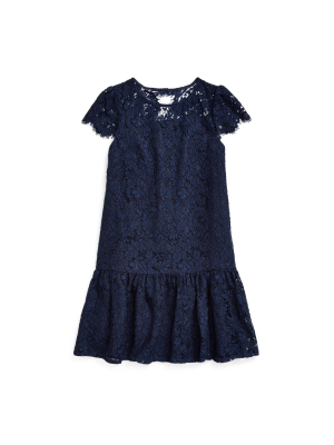 Lace Drop-waist Dress