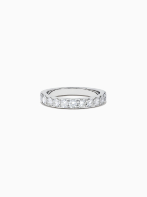 Effy Bridal 14k White Gold Prong Set Diamond Band, 0.98 Tcw