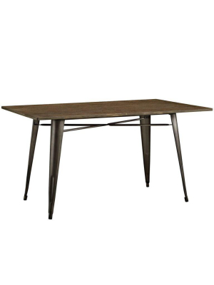 Alma 59" Rectangle Wood Dining Table