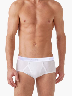 Essential Cotton Fly Front Brief 3-pack