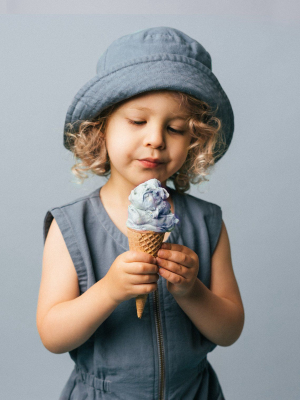 Noble Organic Sun Hat In Blue Moon