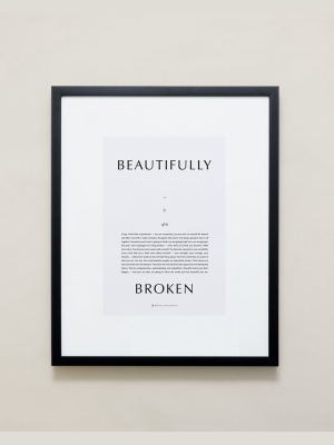 Beautifully Broken Iconic Framed Print