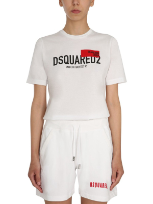 Dsquared2 Logo Print Crewneck T-shirt