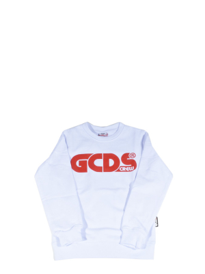 Gcds Kids Logo Print Crewneck Sweatshirt