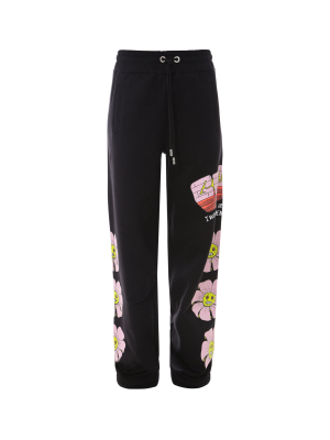 Gcds Bad Flower Drawstring-waisted Pants