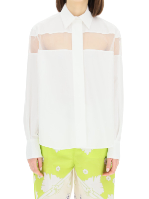 Valentino Sheer Panelled Shirt