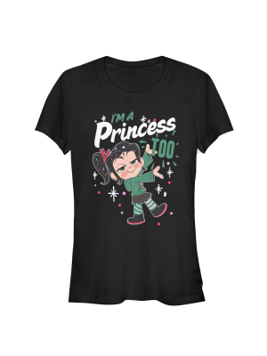 Junior's Ralph Breaks The Internet Princess Vanellope T-shirt