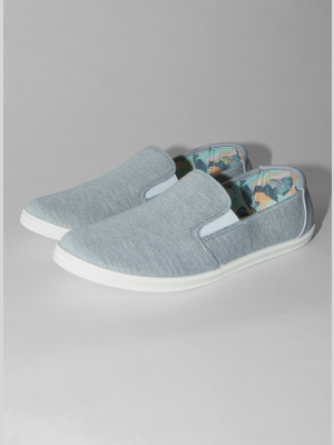 Grey Jersey Slip On Trainers