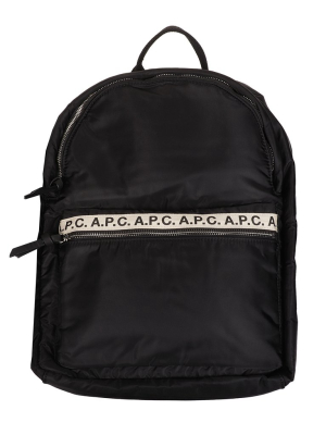 A.p.c. Logo Printed Lining Backpack