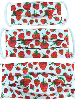 Very Hungry Caterpillar™ Cotton Mask In World Of Eric Carle™ Strawberries Print