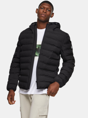 Considered Black Liner Hooded Jacket