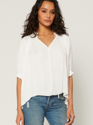 Angelica Pleated Blouse