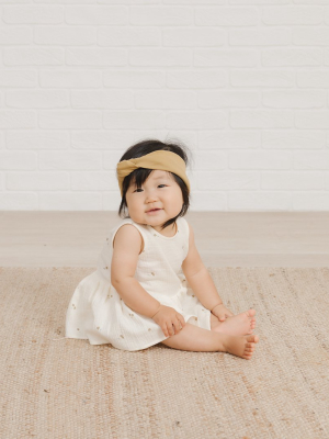 Quincy Mae Skirted Tank Onesie - Ivory