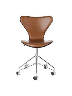 Series 7 Swivel Chair - Colored Ash - Front Upholstered