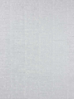 Intarsia Wallpaper In Silver Color By Osborne & Little