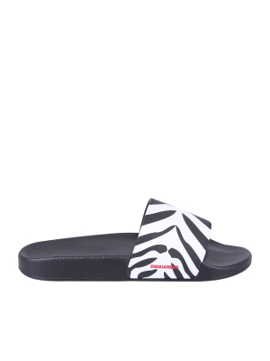 Dsquared2 Zebra-print Slides