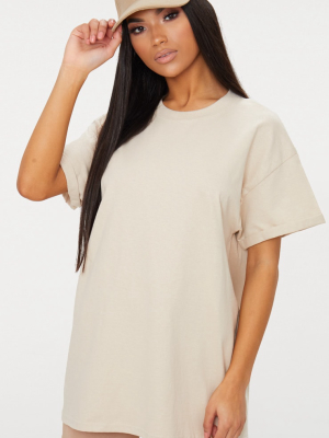 Sand Oversized Boxy T Shirt