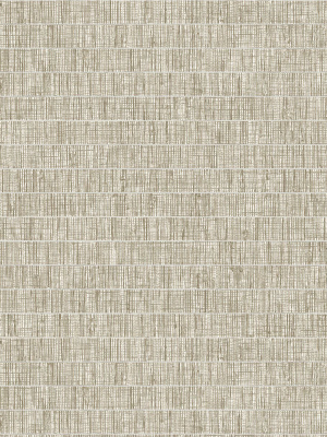 Blue Grass Band Grasscloth Wallpaper In Bay Laurel From The More Textures Collection By Seabrook Wallcoverings