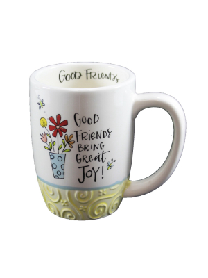 Tabletop 4.75" Good Friends Mug 16 Ounce Inspirationa Brownlow Gifts - Drinkware