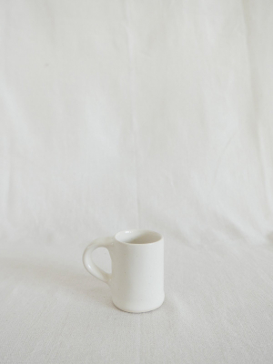 Mervyn Gers Espresso Cup In White Glaze