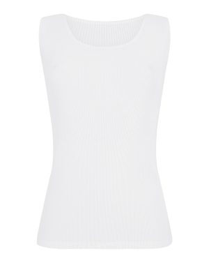 Pleats Please By Issey Miyake Round-neck Sleeveless Top