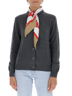 Burberry Scarf Detailed Cardigan