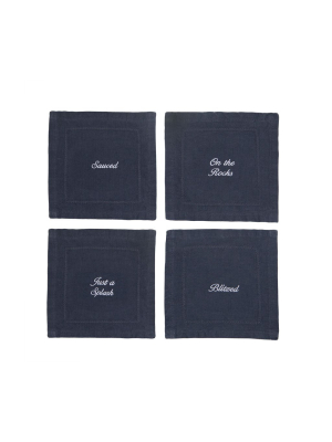 Cheeky Cocktail Napkin Set Of 4