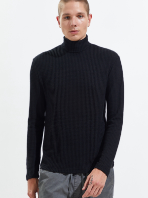 Standard Cloth Joseph Waffle Turtleneck Long Sleeve Tee