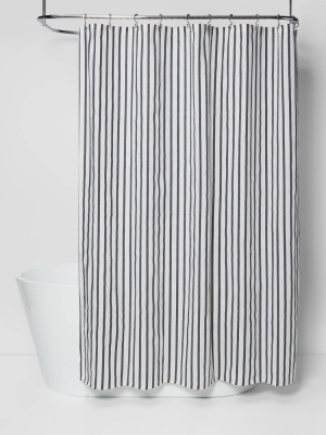 Stripe Shower Curtain Black/white - Project 62™