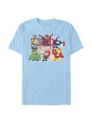 Men's Marvel Winter Holiday Heroes T-shirt