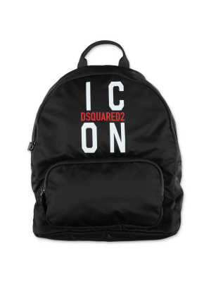 Dsquared2 Kids Icon Logo Printed Backpack