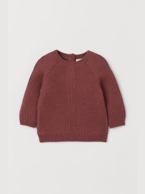 Textured-knit Wool Sweater