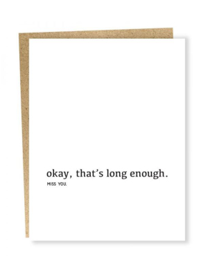 Long Enough Card