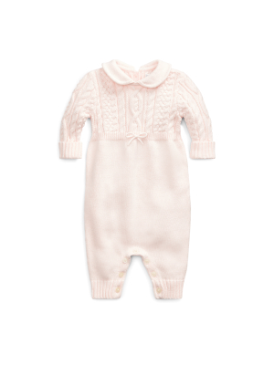 Aran-knit Cotton Coverall