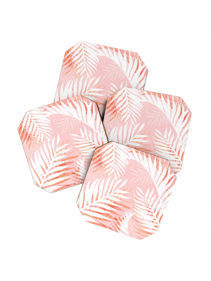 Gale Switzer Tropical Bliss Pink Coaster Set - Deny Designs