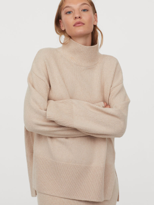 Knit Turtleneck Sweater