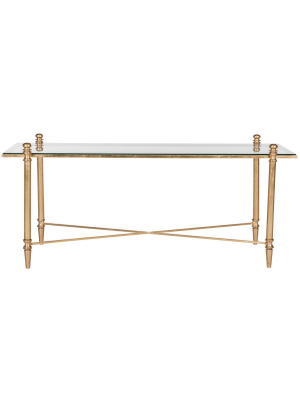 Tait Coffee Table - Gold / Clear - Safavieh