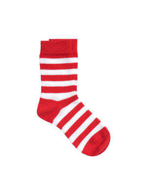 Verna Socks White/red