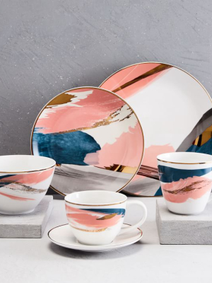 Abstract Brushstroke Dinnerware Set