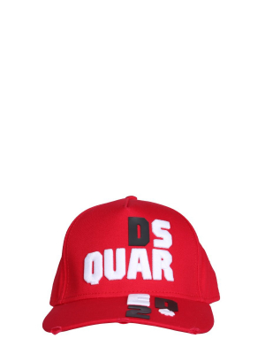 Dsquared2 Logo Embroidered Baseball Cap