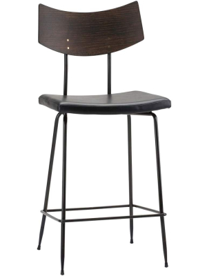 Soli Counter Stool, Black