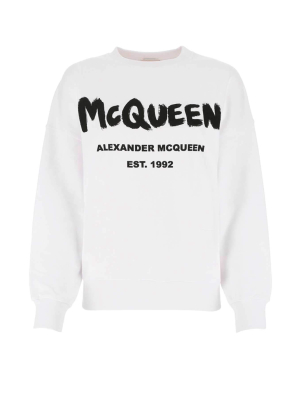 Alexander Mcqueen Graffiti Print Sweatshirt