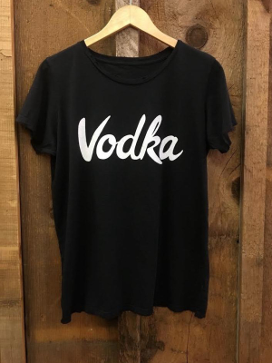 Vodka Womens Tee Blk/white