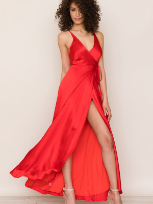 Rush Hour Silk Maxi Dress